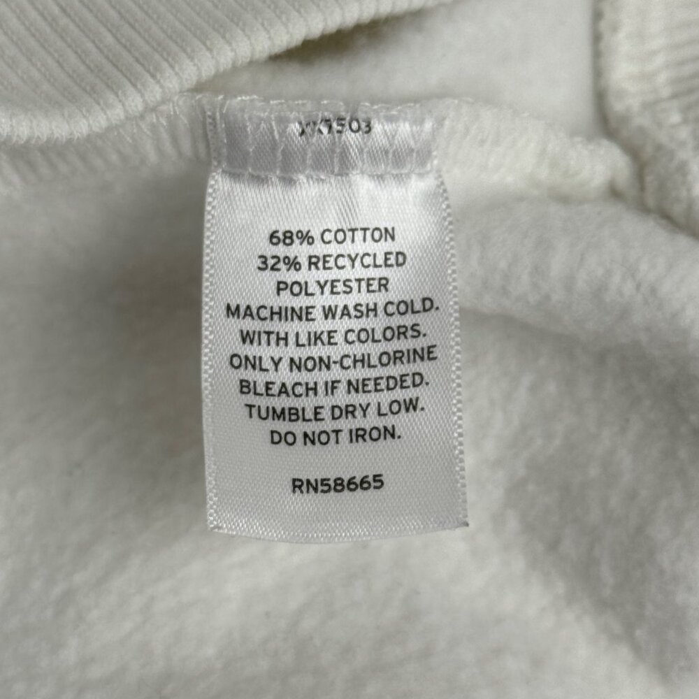 Nordstrom BP. White Sweatshirt Women's Med Casual Minimalist Warm BP487122MI EUC - Picture 6 of 9